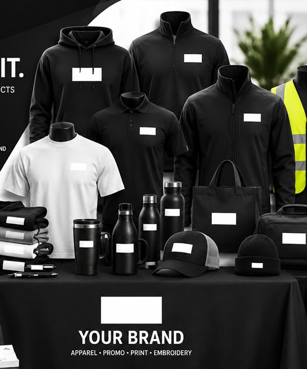 Custom Apparel & Drinkware